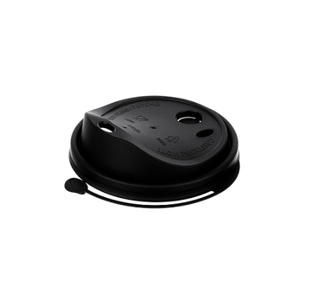 Крышка матовая для напитков К90 мм. ПП (черный)