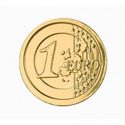 Шоколадная монета 6г «Евро» темный шоколад (в коробке 500шт)