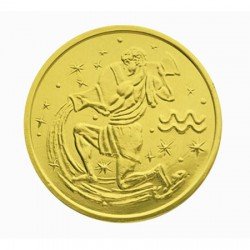 Шоколадная монета 6г «Знаки зодиака: изображения всех 12 знаков зодиака» темный шоколад (в коробке 500шт)